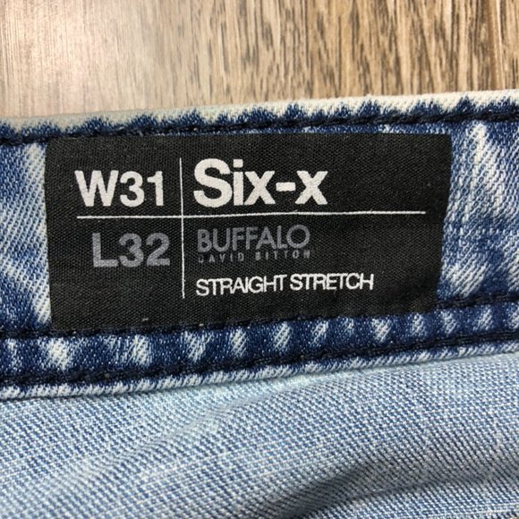 31/32 Mens Buffalo Straight Stretch Light Wash - Picture 11 of 11